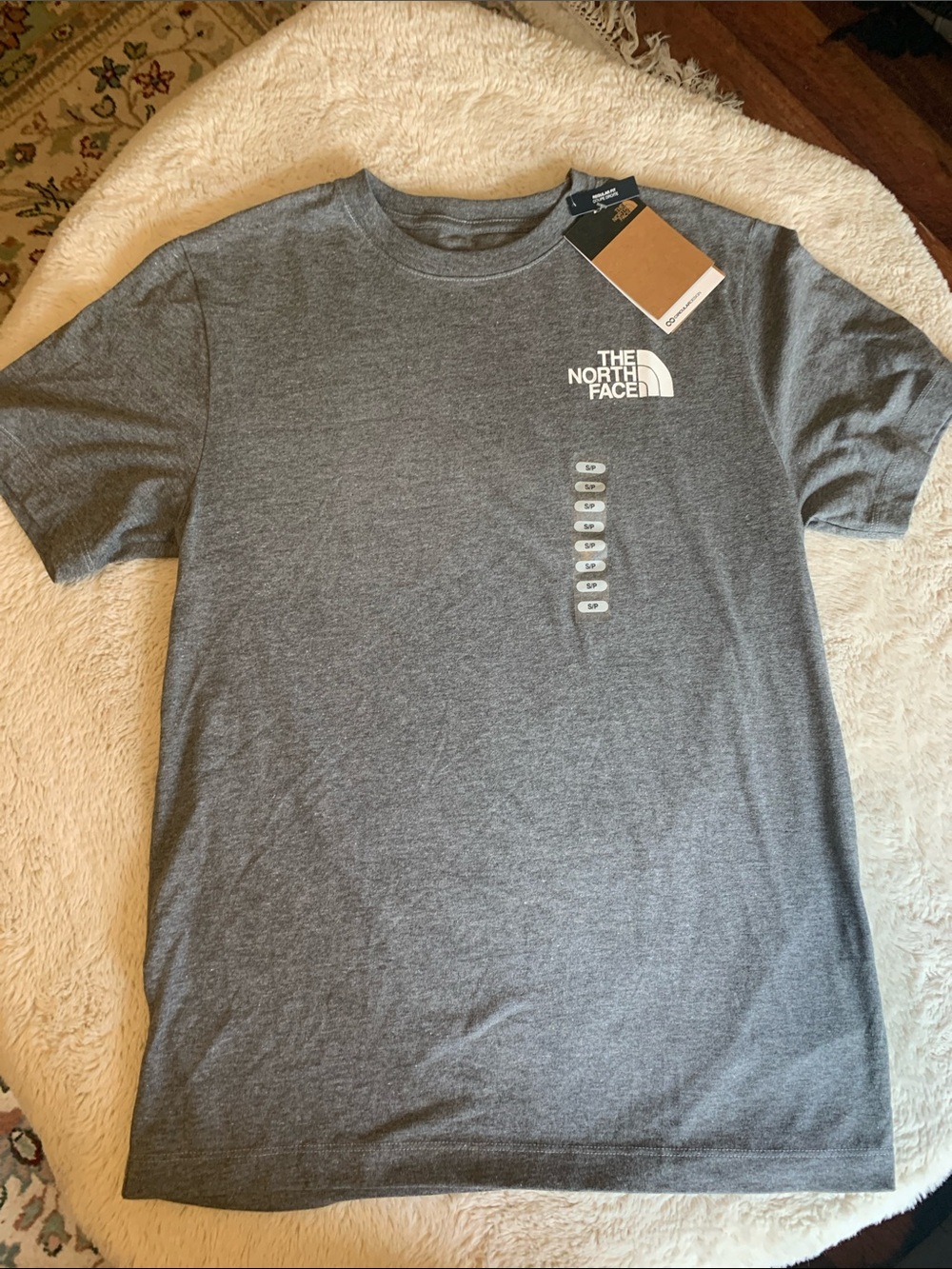 The North Face Men's Small Short-Sleeve Logo Tee Heather Gray Unisex Women’s Med